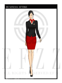 女時尚OL職業(yè)裝設(shè)計圖1202