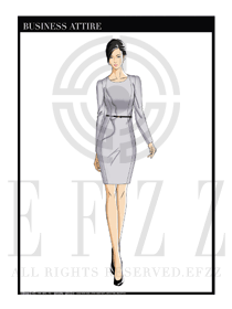 女時尚OL職業(yè)裝設(shè)計圖1203