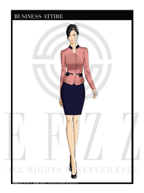女時尚OL職業(yè)裝設計圖1205