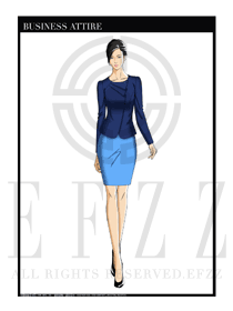女時(shí)尚OL職業(yè)裝設(shè)計(jì)圖1212