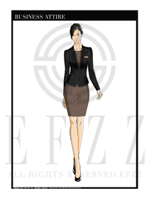 女時尚OL職業(yè)裝設計圖1216
