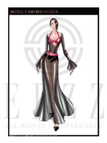 夜總會DJ包房公主服設(shè)計圖753