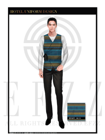 養(yǎng)生休閑會(huì)所服務(wù)生制服設(shè)計(jì)圖560
