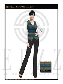 美容會所服務生制服設計圖563