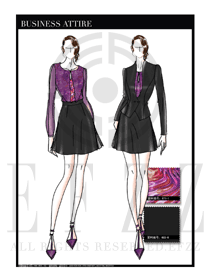 OL時(shí)尚女秋冬長袖職業(yè)裝設(shè)計(jì)圖1224