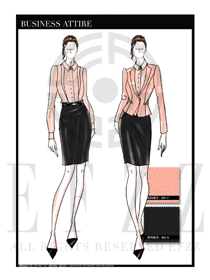 女時尚OL職業(yè)裝設(shè)計圖1228