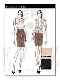 大師手繪女款秋冬職業(yè)裝設(shè)計(jì)圖1231