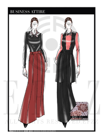 女時尚OL職業(yè)裝設計圖1245
