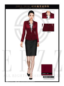 OL時(shí)尚女秋冬長袖職業(yè)裝設(shè)計(jì)圖1253