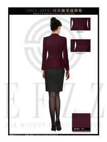 女秋冬職業(yè)裝背面設(shè)計圖1263