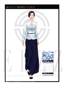 白色女款酒店經(jīng)理制服設(shè)計圖420