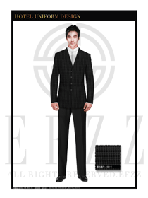 黑色時(shí)尚小千鳥(niǎo)格職業(yè)裝設(shè)計(jì)圖433