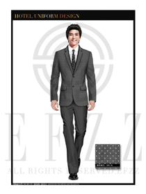 黑灰雪點(diǎn)男款酒店經(jīng)理服裝設(shè)計(jì)圖439