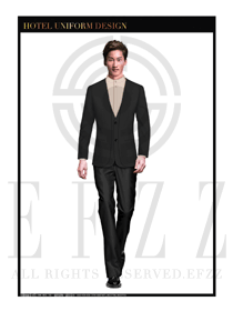 黑色男款酒店經(jīng)理制服款式圖442