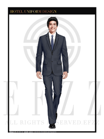 深灰色男款酒店經(jīng)理制服款式圖447
