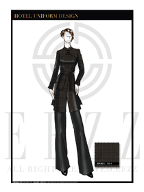 時(shí)尚五星級酒店餐廳領(lǐng)班制服設(shè)計(jì)圖164