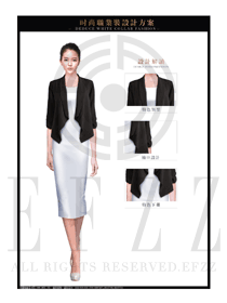 OL時尚女職業(yè)裝夏裝制服設(shè)計圖613