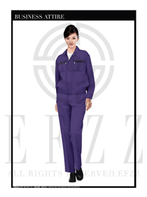 紫色春秋款工程服服裝設(shè)計(jì)圖1000