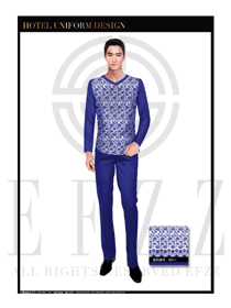 青花瓷男款美容技師款式設(shè)計圖1333