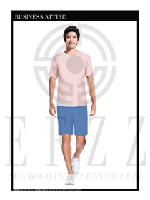 淺粉色男款水療SPA服務(wù)員制服設(shè)計(jì)圖203