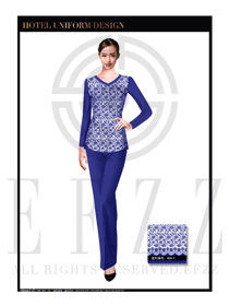 古典青花瓷風(fēng)格女款按摩技師制服設(shè)計(jì)圖1336