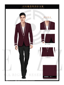 韓版修身款男款職業(yè)裝西服款式圖406