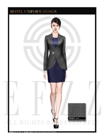 深灰色修身款大堂經(jīng)理制服設(shè)計(jì)圖992