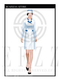 典雅白修身款長(zhǎng)裙按摩技師制服設(shè)計(jì)圖1370