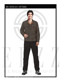 時(shí)尚灰色男款長(zhǎng)袖車間春秋工程服制服設(shè)計(jì)圖1162