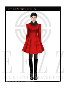 女職業(yè)裝OL大衣設(shè)計圖161