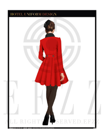 女職業(yè)裝OL大衣設(shè)計圖163