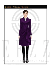 女職業(yè)裝OL大衣設(shè)計圖166