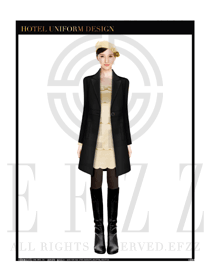 女職業(yè)裝OL大衣設(shè)計(jì)圖167