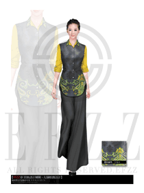 時(shí)尚SPA水療會(huì)所咨客迎賓制服設(shè)計(jì)圖413