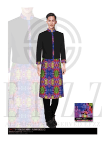 時尚長袖男款廚師服款式設(shè)計圖275