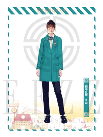 時(shí)尚長(zhǎng)袖女款學(xué)生服校服款式設(shè)計(jì)圖023