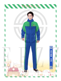 原創(chuàng)設(shè)計淺綠色男款學生服制服款式圖030