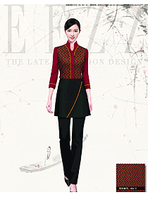 新款長(zhǎng)袖女款酒店民族特色服裝款式圖182