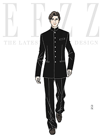 黑色男款長袖保安服西裝服裝款式圖069