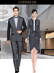 原創(chuàng)制服設(shè)計(jì)男女款酒店大堂服裝款式圖1187