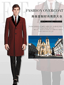 新款棗紅色男職業(yè)裝大衣服裝款式圖108