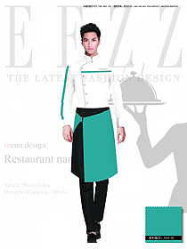 原創(chuàng)制服設(shè)計淺綠色男款酒店民族特色服裝款式圖184