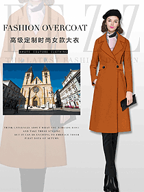 原創(chuàng)制服設(shè)計女職業(yè)裝大衣服裝款式圖211