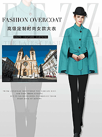 原創(chuàng)制服設(shè)計(jì)女職業(yè)裝大衣服裝款式圖224