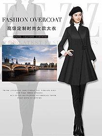 原創(chuàng)制服設(shè)計(jì)女職業(yè)裝大衣服裝款式圖227