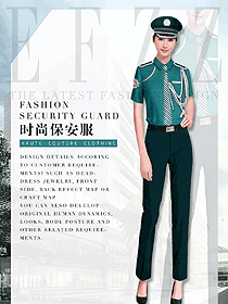 新款短袖保安服款式效果圖356