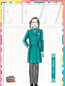 原創(chuàng)設(shè)計(jì)女款學(xué)生服校服款式圖059