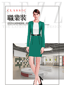 OL時尚女職業(yè)裝夏裝制服設(shè)計圖745