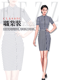 時尚女款專賣店營業(yè)員制服設(shè)計圖1601
