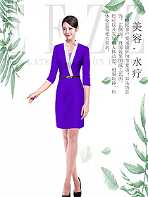 時(shí)尚水療spa會(huì)所總臺(tái)收銀接待制服設(shè)計(jì)圖418